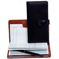 Leather Checkbook Cover W/ Tab Closure (Stock Leather)